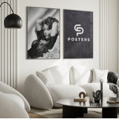 Poster Jane Fonda ~ Noir et Blanc ~ Décor