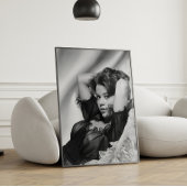 Poster Jane Fonda ~ Noir et Blanc ~ Décor