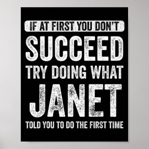 Poster Janet si au début vous n'y arrivez pas essayez de
