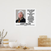 Poster Janet Yellen Admirateurs Capitalisme Intervention  (Cuisine)