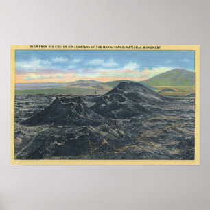 Poster Jante de cratère de parc national de l'Idaho