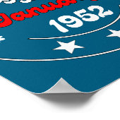 Poster January 1952 Birthday Legend Man Boy Since January (Coin)