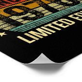 Poster January Birthday Est 1976 Limited Edition Vintage  (Coin)