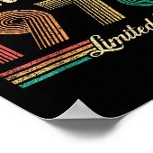 Poster January Birthday Est 1976 Limited Edition Vintage  (Coin)