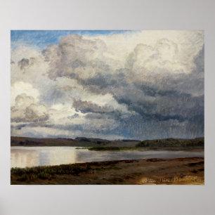 Poster Janus la Cour - Vue sur le lac Julso, Danemark