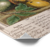 Poster Janvier, "Douze mois de fruits" (Coin)