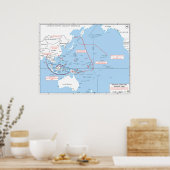 Poster Japan’s Planned Opening Attacks of World War II (Cuisine)