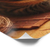 Poster Japanese brown tabby cat (Coin)