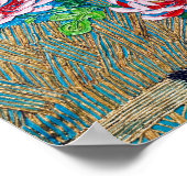 Poster Japanese Chrysanthemums After Van Gogh (Coin)