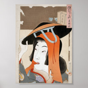 Poster Japanese Classic Geisha Lady Art Print