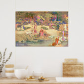 Poster Japanese Garden II / Washed Edition (Cuisine)