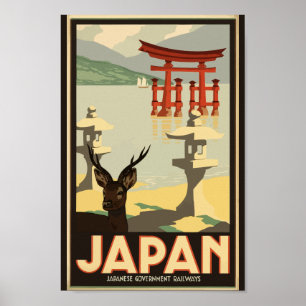 Poster Japanese Government Railways Travel