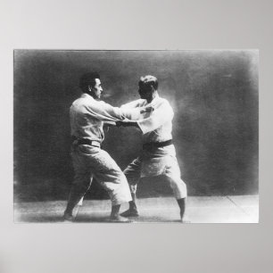 Poster Japanese Judoka Jigoro Kano Kyuzo Mifue Judo