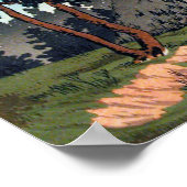 Poster Japanese Mt. Fuji vintage design art ポスター (Coin)