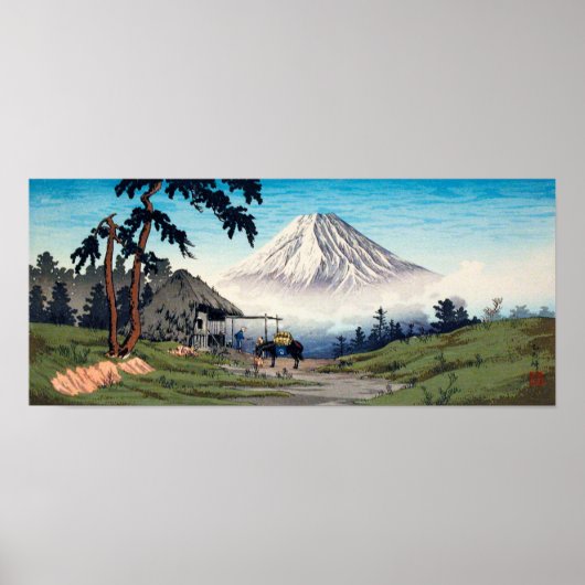 Poster Japanese Mt. Fuji vintage design art ポスター (Devant)
