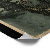 Poster Japanese Ninja Cat Ufo Temple Ukiyo-e Art Men Wome (Coin)