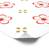 Poster  Japanese Plum Blossom Design (Coin)