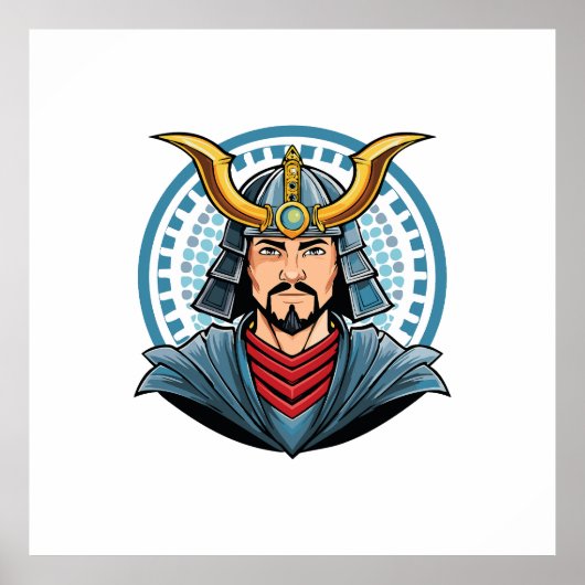 Poster Japanese samurai (Devant)