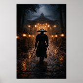 Poster Japanese Samurai - Dark Theme (Devant)
