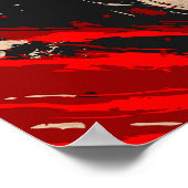 Poster Japanese Samurai Warrior Ink Wash (Coin)