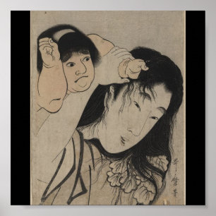 Poster- Japanse Art-Utamaro Kitagawa 4 Poster