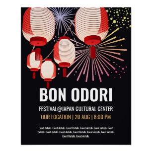 Poster Japanse Bon Odori Event - Perfect Poster