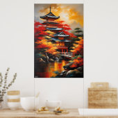 Poster | Japanse cultuur | Olieverfstijl (Keuken)