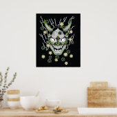 Poster Japanse Hannya Mask (Keuken)