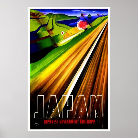 poster "Japanse Regeringsspoorwegen" (Voorkant)