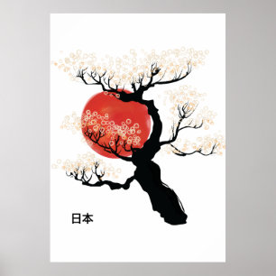 Poster Japon Bonsai