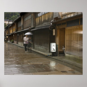 Poster Japon, Ishikawa, Kanazawa, Higashi Chaya