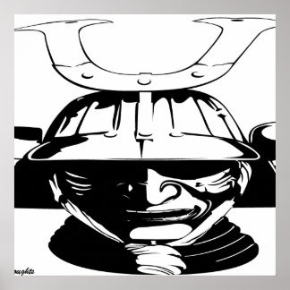 Poster Japon - Japonais Samurai Guerrier Art Imprimer Pos