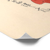 Poster Japon - Kabuki traditionnel - rouge2 - (Coin)