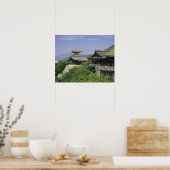 Poster Japon, Kyoto, La vue depuis le temple de Kiyomizu (Cuisine)