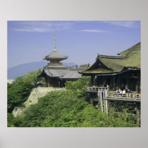 Poster Japon, Kyoto, La vue depuis le temple Kiyomizu