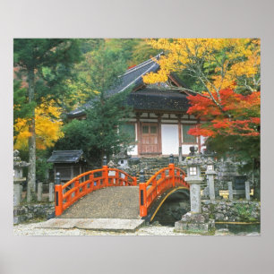 Poster Japon, Nara, temple Ryuzenji