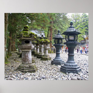 Poster Japon, Nikko. Sanctuaire Toshogu et mausolée à