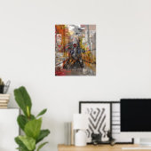 Poster Japon passé et présent. (Bureau à domicile)