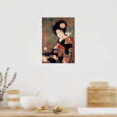 Poster JAPON SAKURA BEER Women in Kimono Old Advertising (Cuisine)