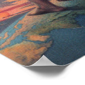 POSTER JAPON SUMO VOYAGE EN VAPEUR C. 1915 (Coin)