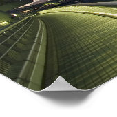 Poster Japon. Tokyo. Pont Rainbow dans la baie de Tokyo. (Coin)