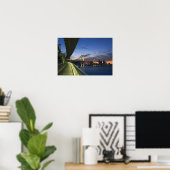 Poster Japon. Tokyo. Pont Rainbow dans la baie de Tokyo. (Bureau à domicile)