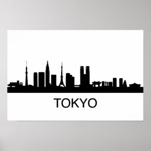 Poster Japon Tokyo Skyline - Tokyo Skyline