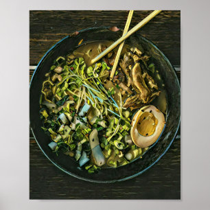 Poster Japonais amoureux de la restauration Ramen