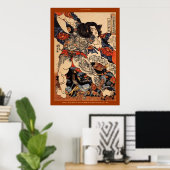 Poster japonais des Beaux-Arts avec tatouages (Bureau à domicile)