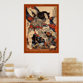 Poster japonais des Beaux-Arts avec tatouages (Cuisine)