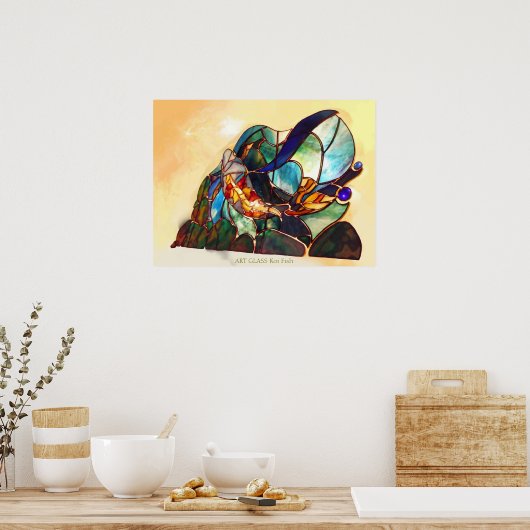 Poster japonais Fine Art Koi Poisson Design Poisso (Cuisine)