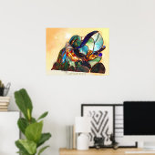 Poster japonais Fine Art Koi Poisson Design Poisso (Bureau à domicile)
