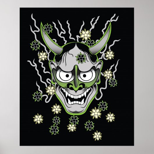 Poster japonais Hannya Mask (Devant)