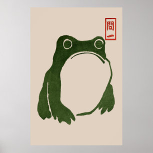 Poster japonais Matsumoto Hoji Frog